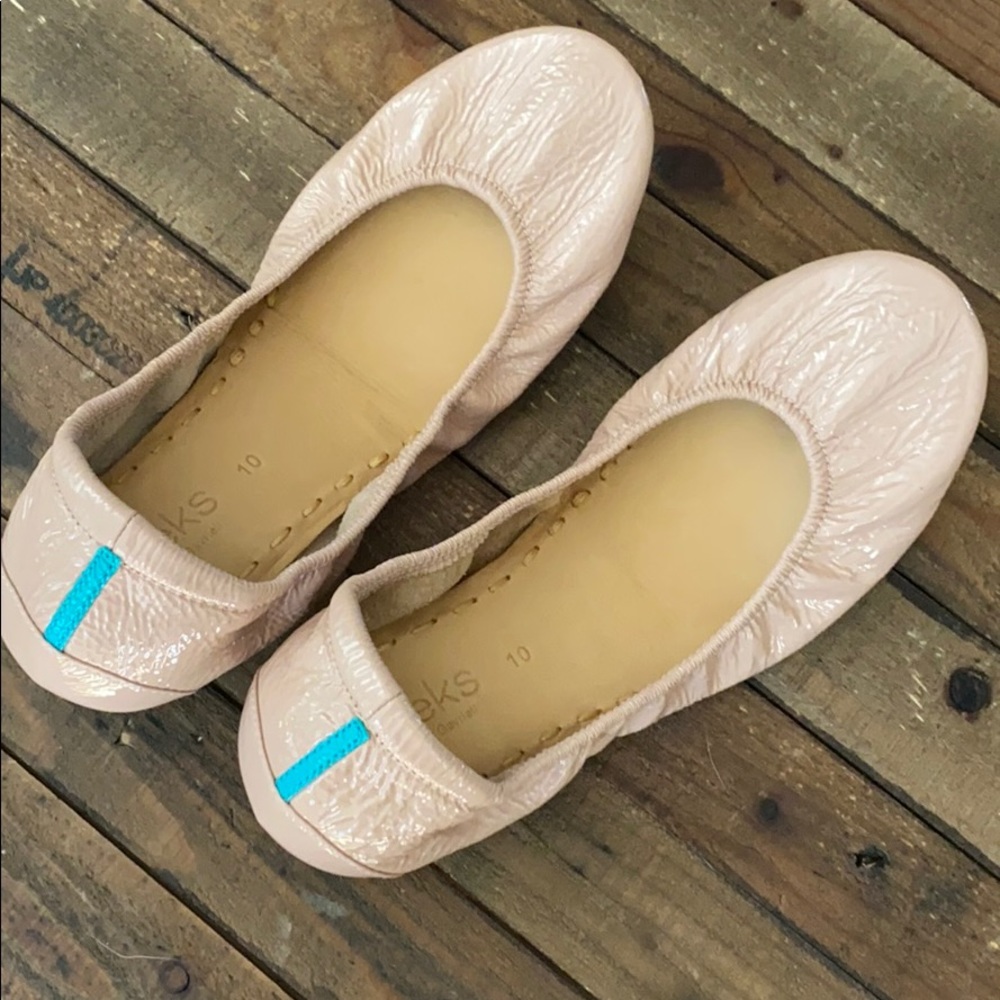 New Tieks patent blush size 10